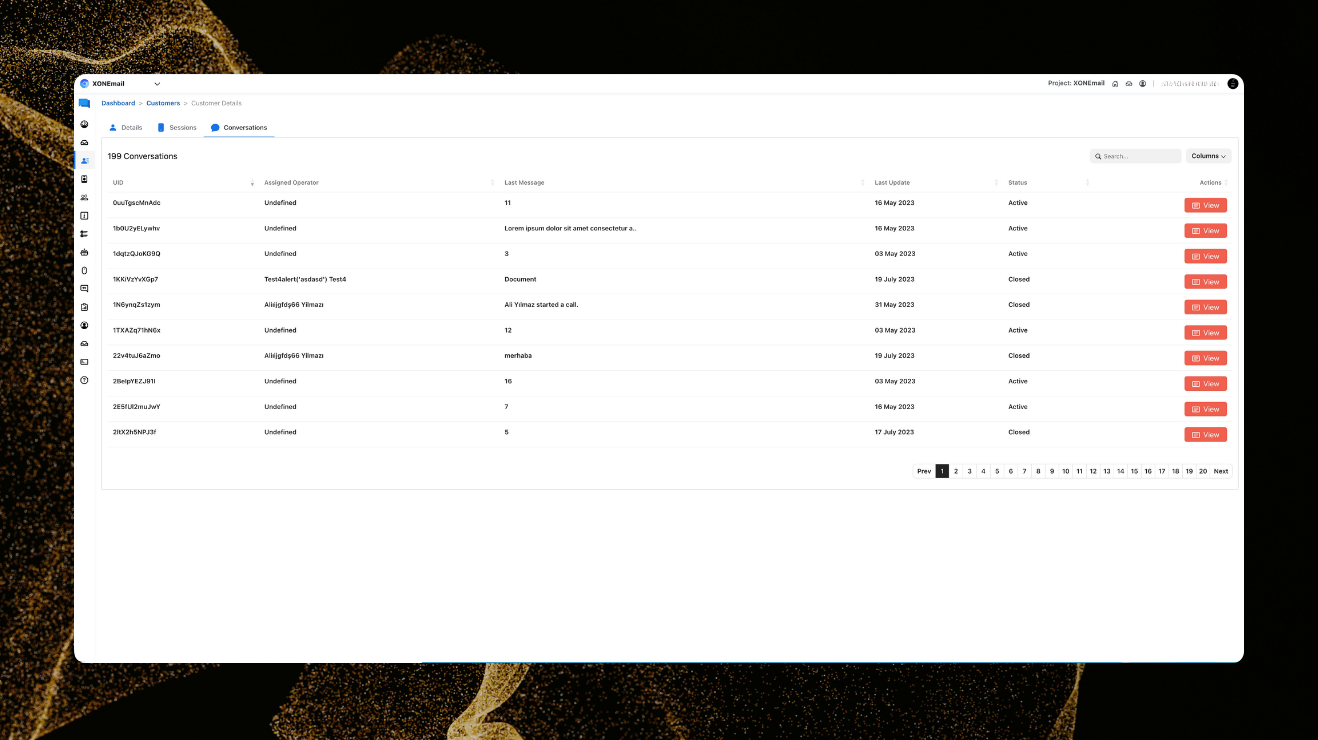 XONChat team inbox conversation queue